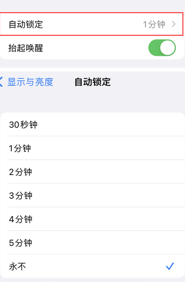 宜兴苹果换屏维修分享无法调整iPhone自动锁屏的时间怎么办